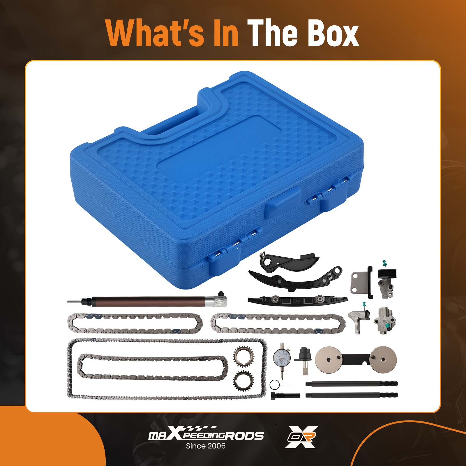 3.5L Timing Chain Kit + Toolbox For 17-24 Nissan Pathfinder Infiniti QX60 VQ35DD