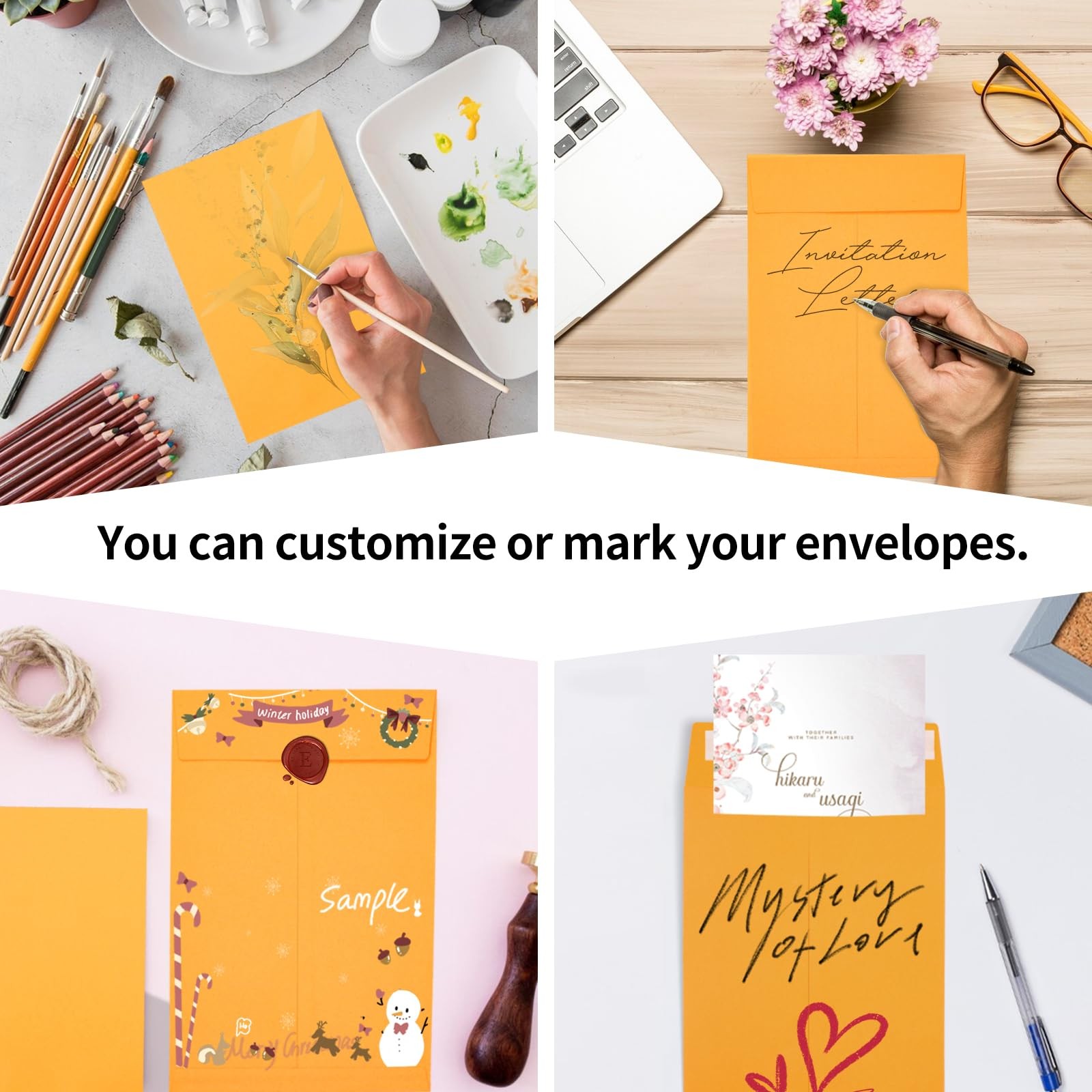 Joyberg 6x9 Envelopes Self Seal, Yellow Envelopes 6x9 Printable, Catalog Mail...