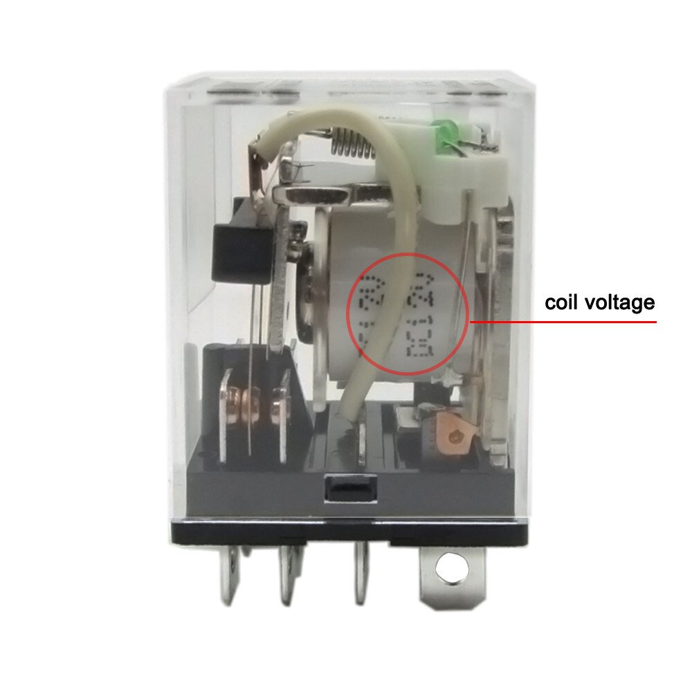 US Stock Power Relay 12A DPDT Coil 12V 24V 110V 220V LY2NJ 8Pin Plug-in + Socket