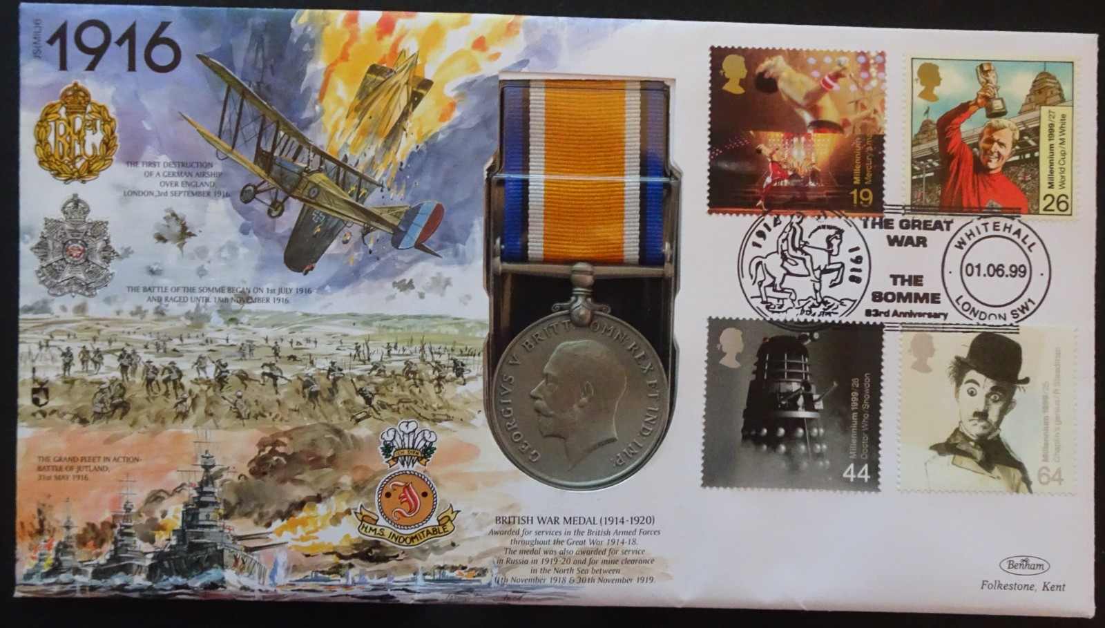 WWI replica war Medal - Benham JSMIL6
