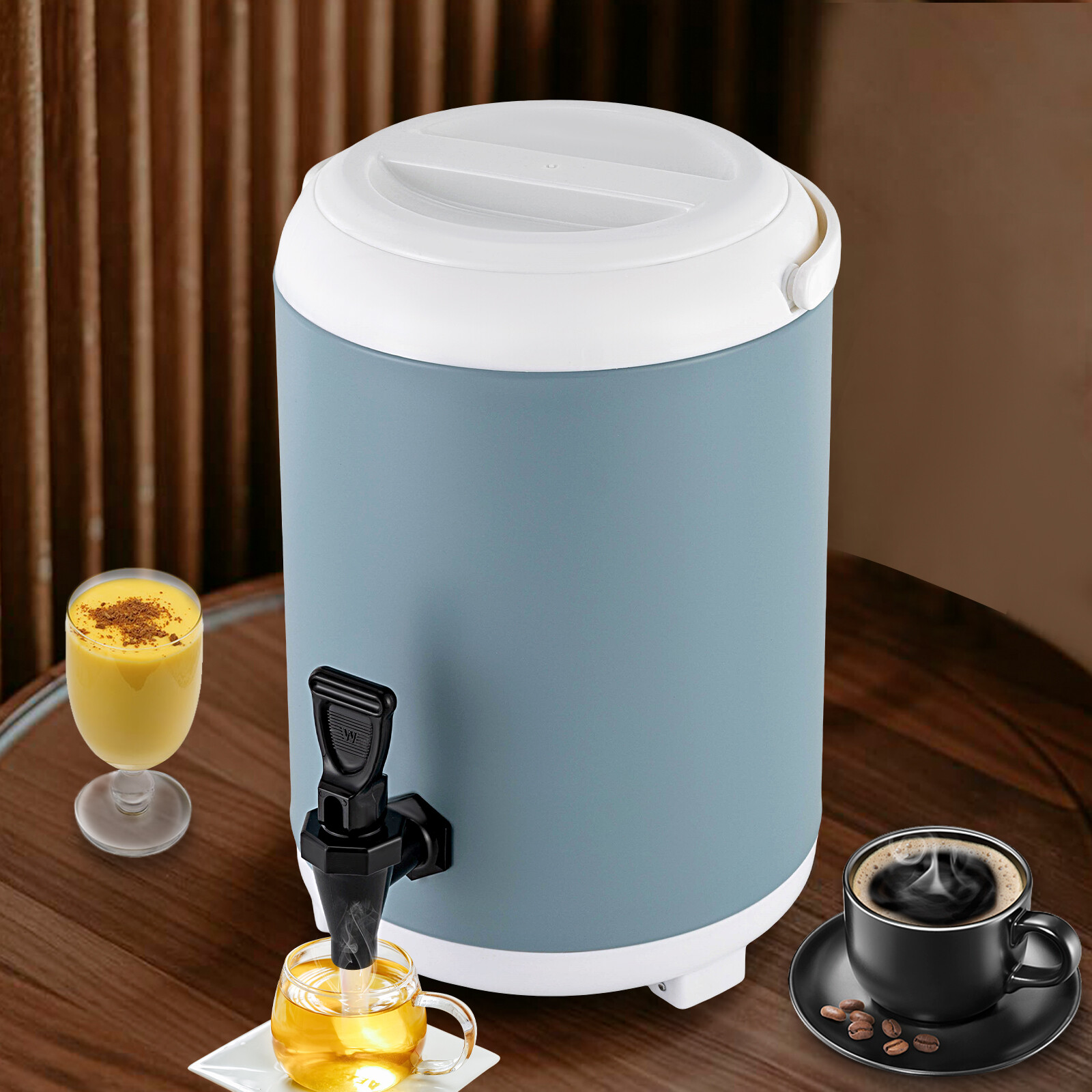 8L/1.9 Gallons Insulated Beverage Dispenser Thermal Hot & Cold Drink Dispenser