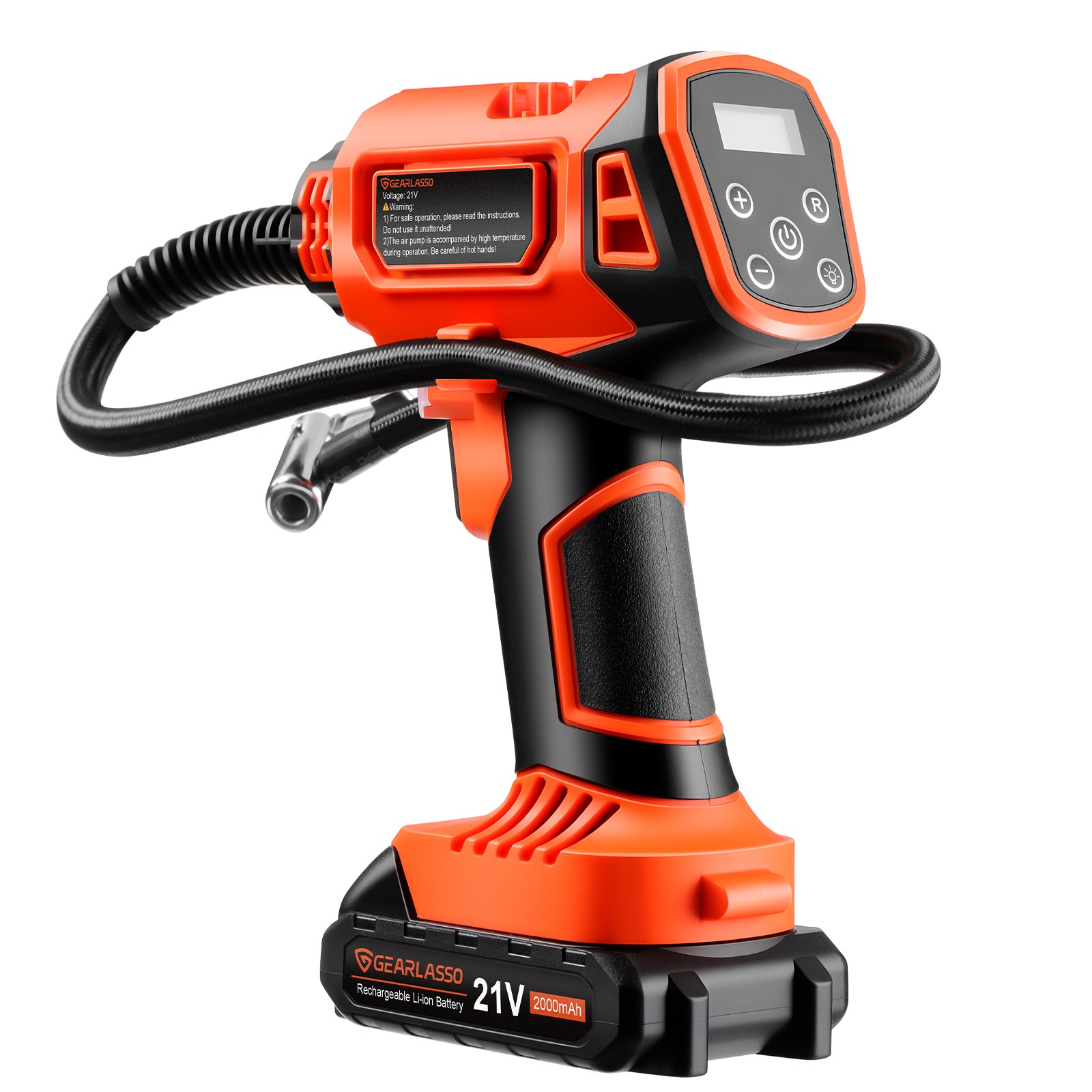 160PSI Cordless Tire Inflator Air Compressor Rechargeable Battery Car Air Pump