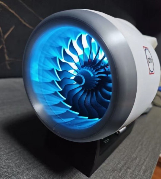 1/24 Mini C919 CFM-LEAP 1B Aviation Electric Aircraft Engine Finished Model Gift