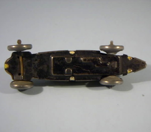 4" Marx Toys, Wind Up Tin Litho, Arrow # 2 Race Car, circa 1930s, Works, No Key
