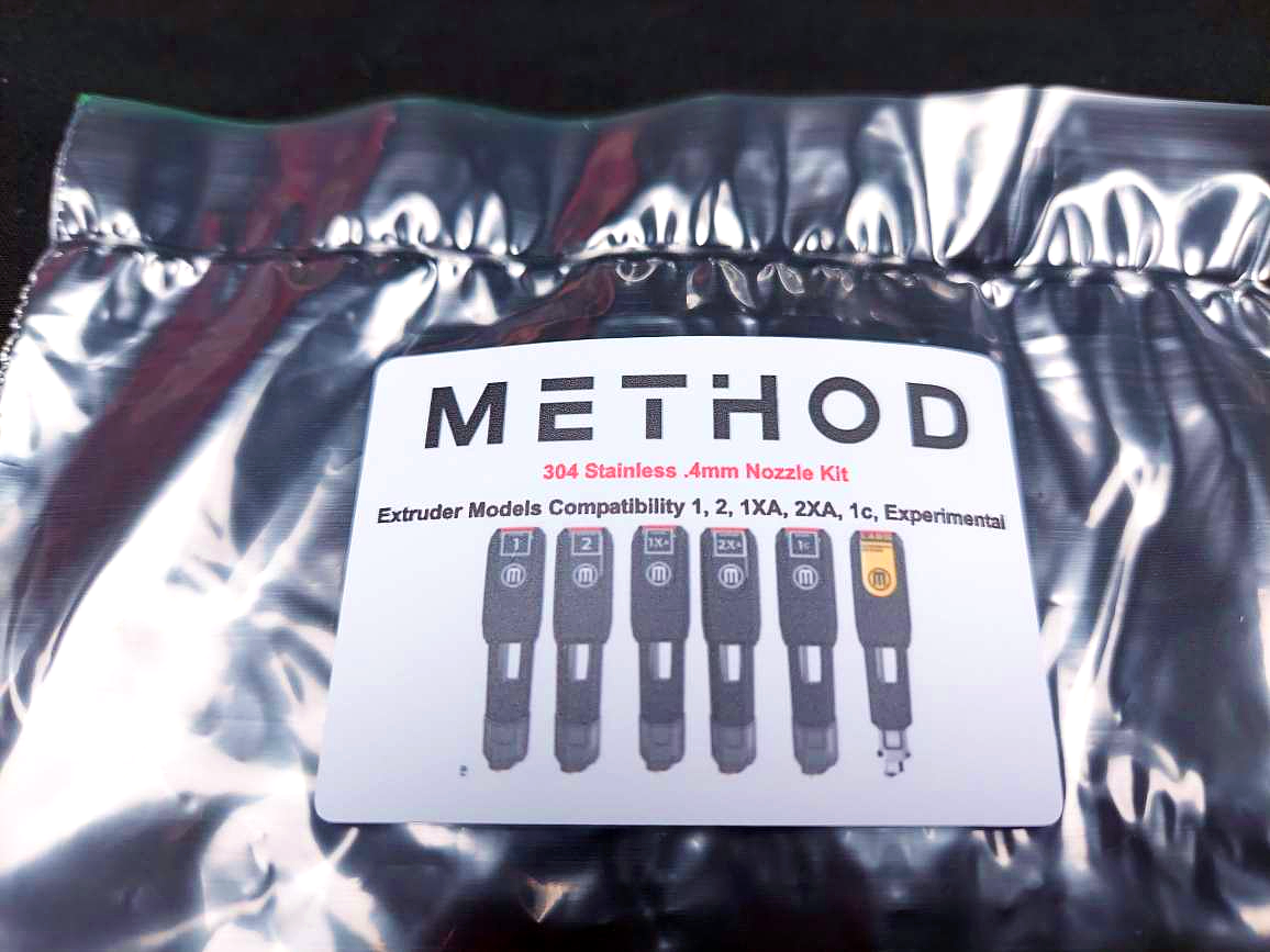 Makerbot Method/Method X NEW .4mm Nozzle, PTFE Tubing, And Cleaning Needle Kit