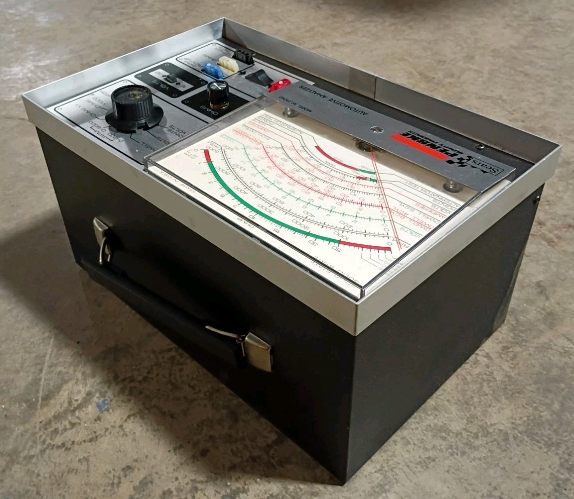 Vintage Sears Penske Automotive Analyzer 161.21042 & Timing Light 244.2138