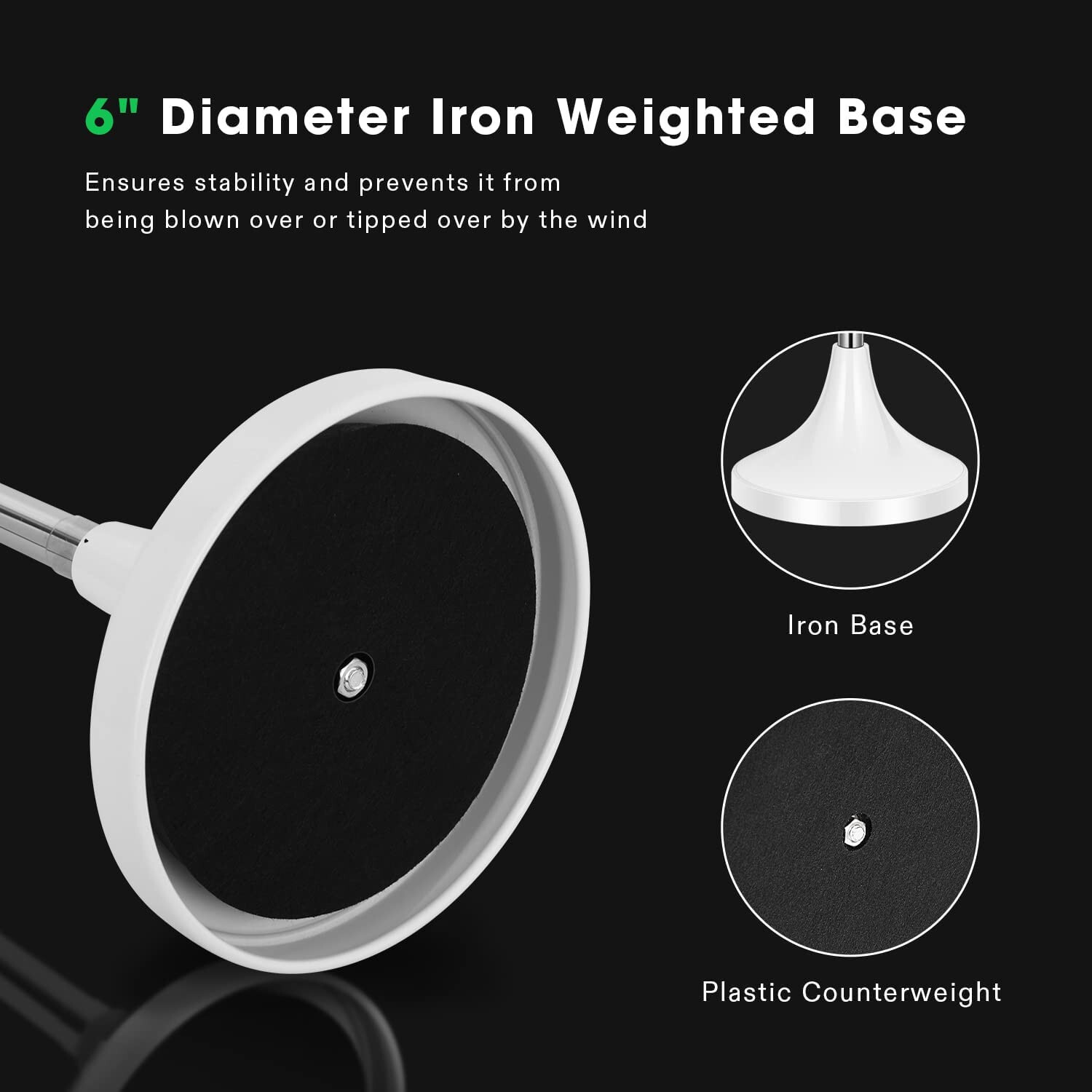 Adjustable Outdoor Standing Ashtray w/ Stainless Steel Lid Height 21.5" to 35"