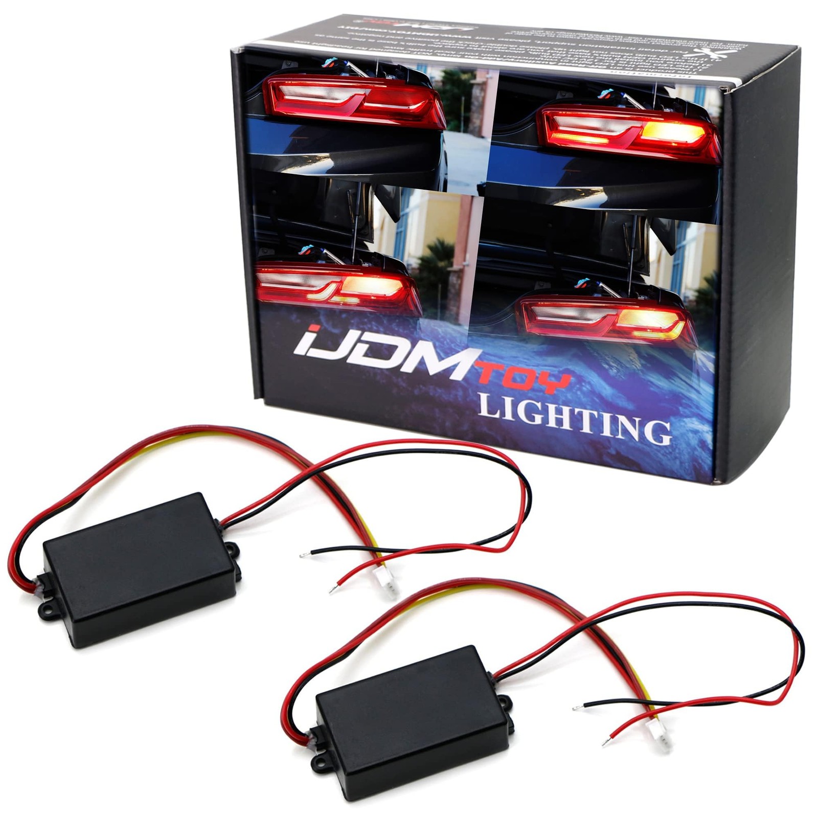 Universal 3-Step Sequential Chase Flash Module Boxes For Car Turn Signal Light