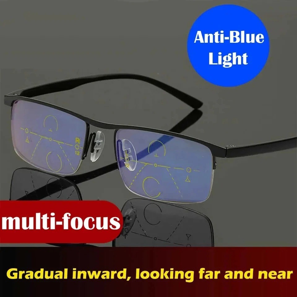 German Intelligent Color Progressive Auto Focus Reading Glasses See More Clearly