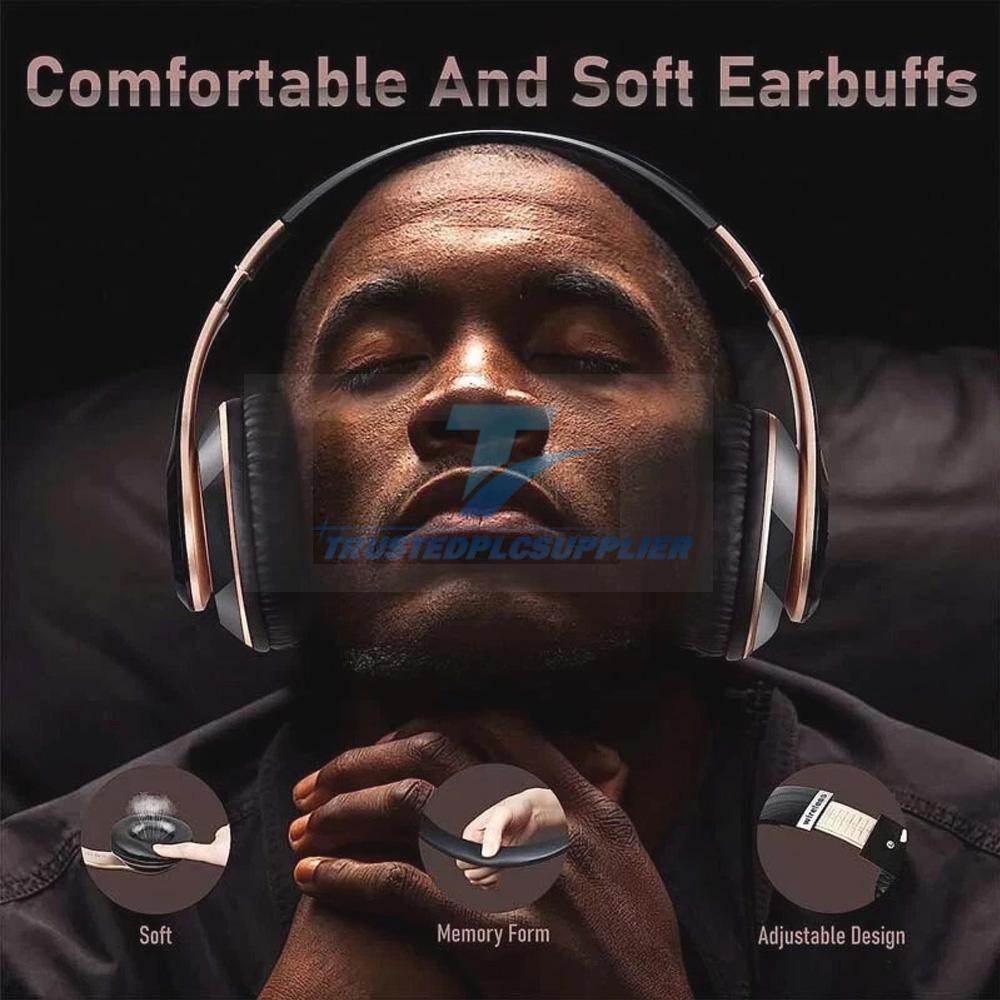 Wireless Headphones Bluetooth Noise Cancelling Stereo Earphones Over Ear Headset