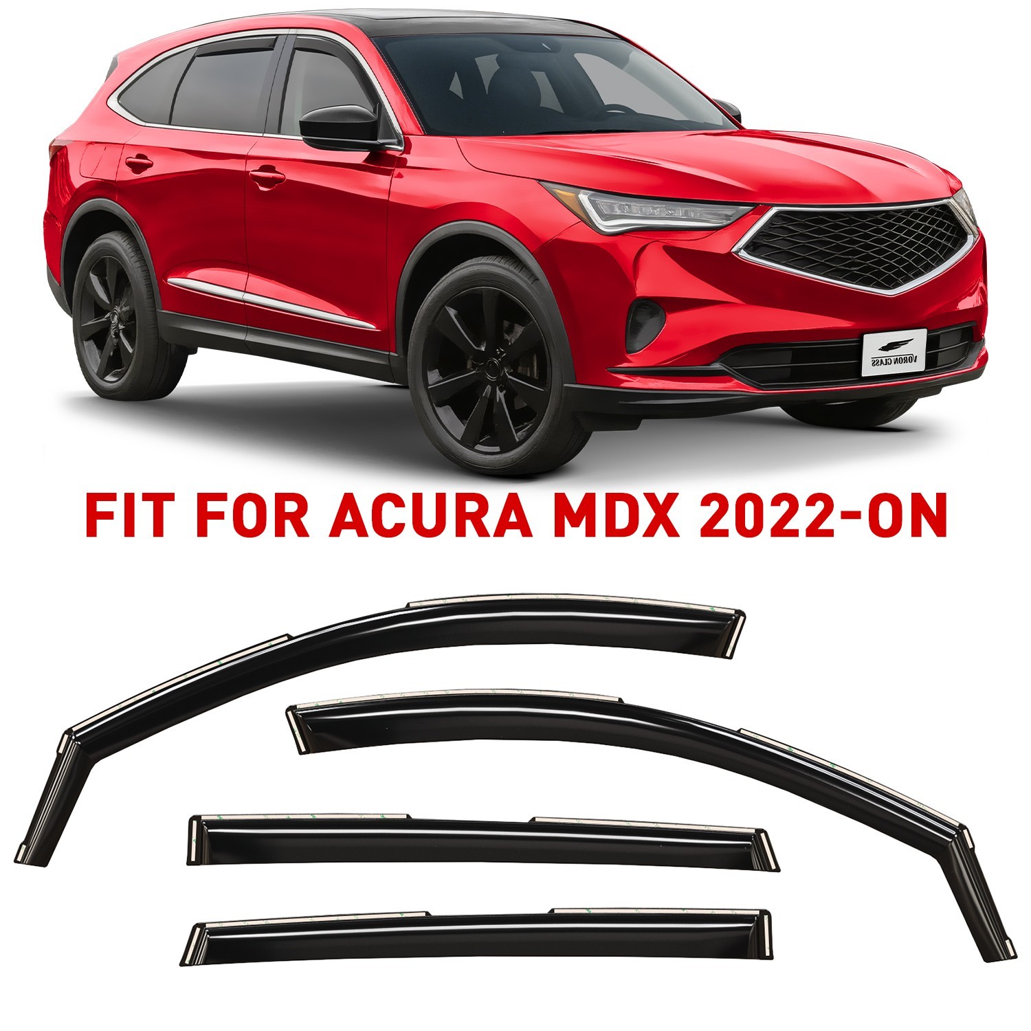 Rain Guards Vent Visors Shade for 2022-2026 Acura MDX