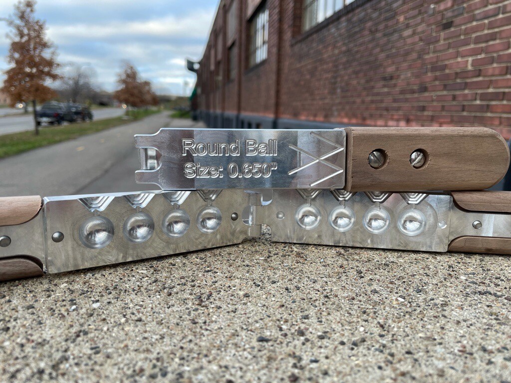 Martys Arms 0.650" Buckshot Mold 4 cavity Buck Shot Round ball lead bullet