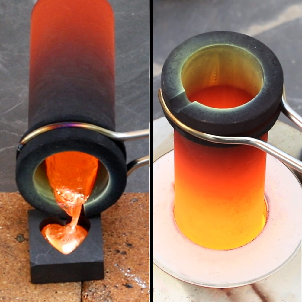 3KG Digital Metal Melting Furnace Jewelry Smelter Kiln Refining Gold Silver 110V