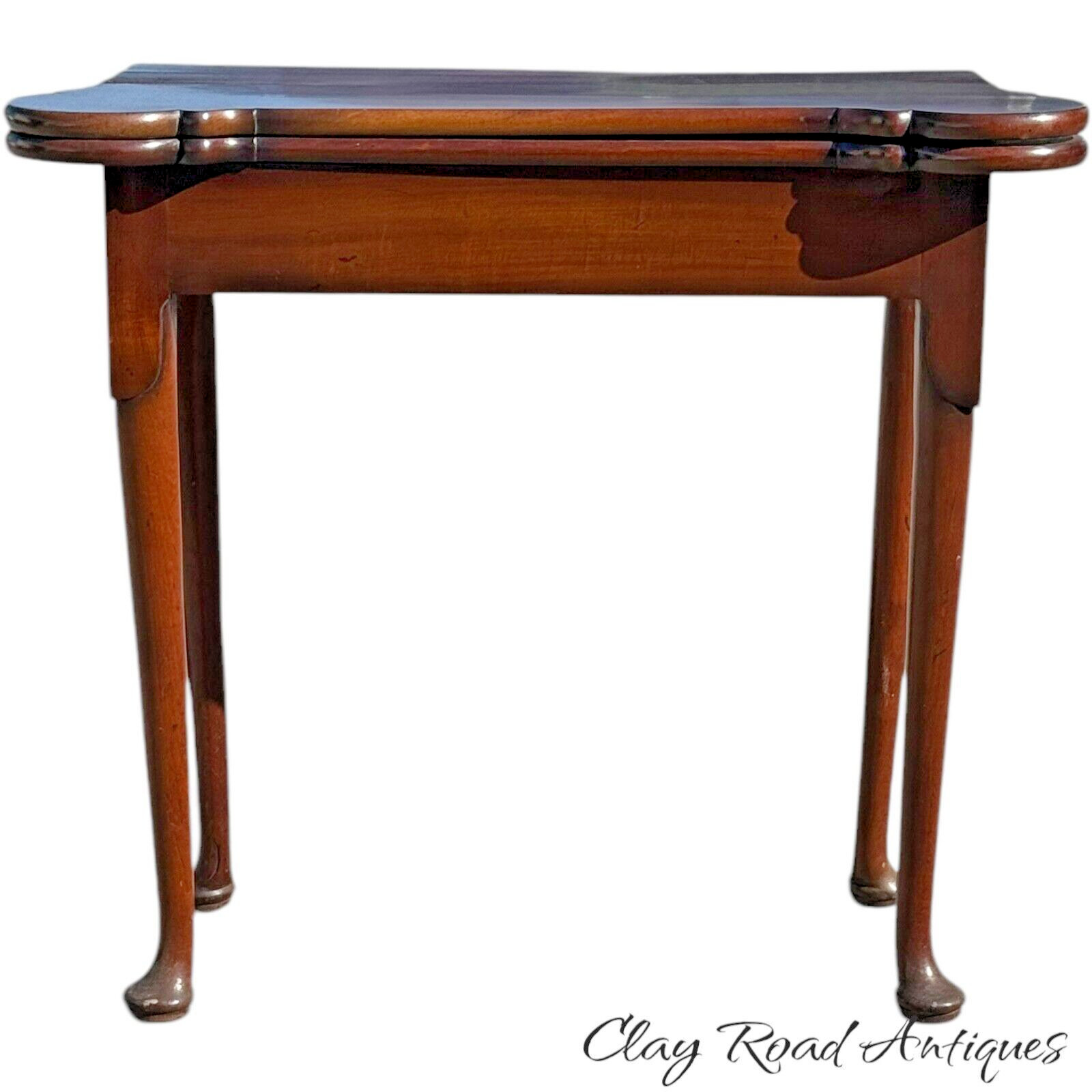 antique 18th century queen anne game card console table 1760s drawer