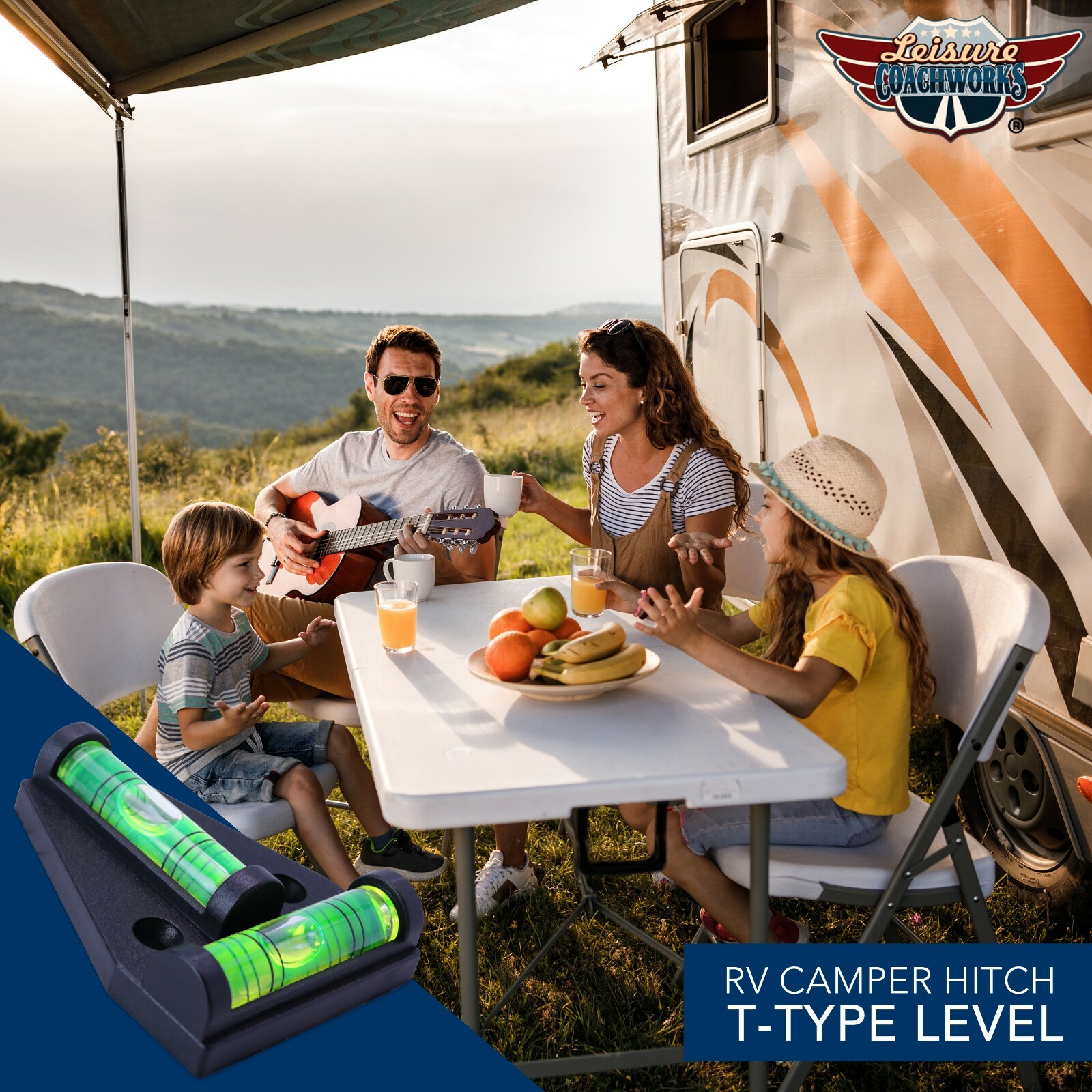 Leisure Coachworks RV T Level Bubble Level Multipurpose 2 Way Trailer 2 PACK