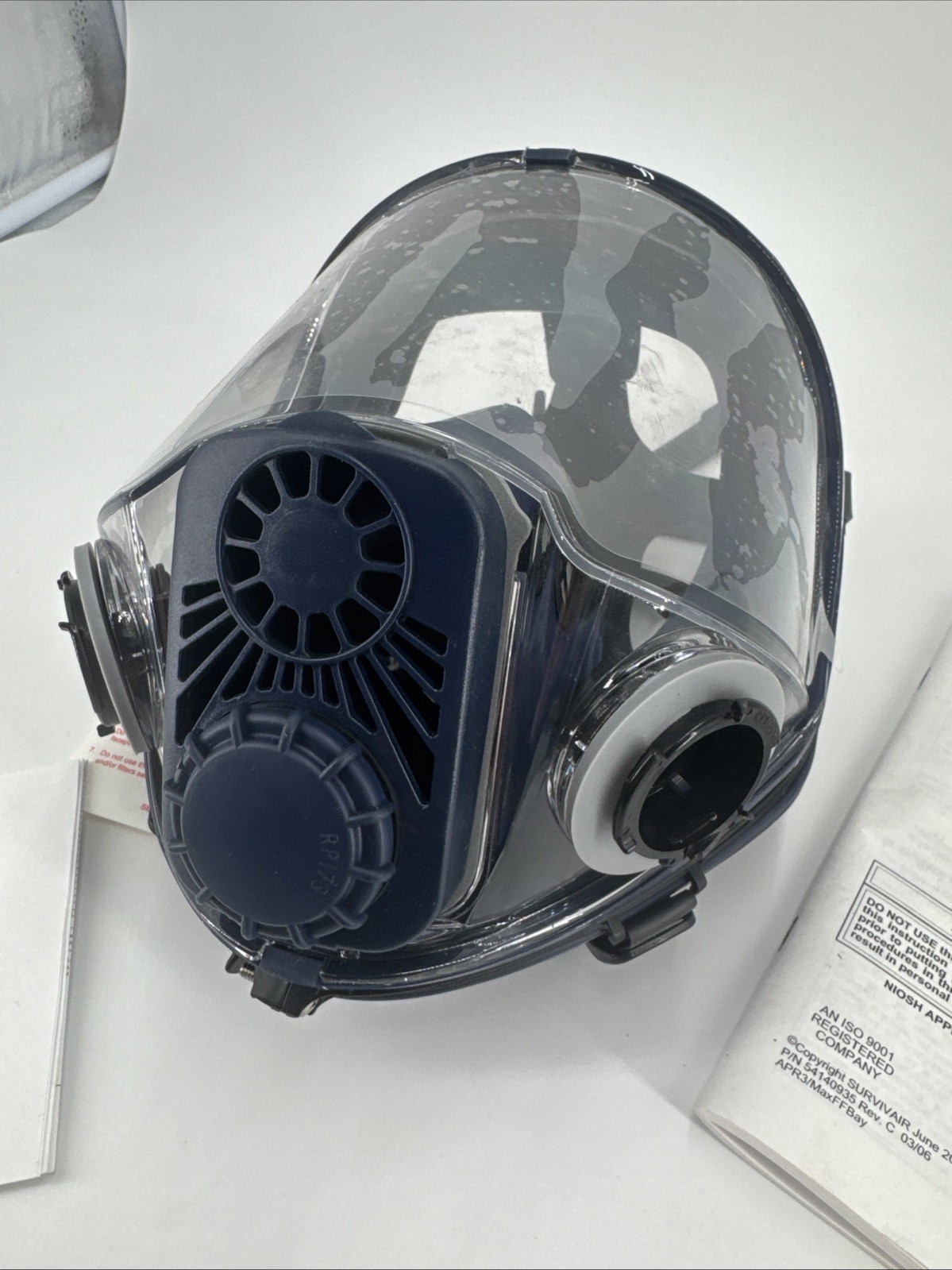 SURVIVAIR AIR MASK Respirator SCBA Firefighter Hazmat Large.