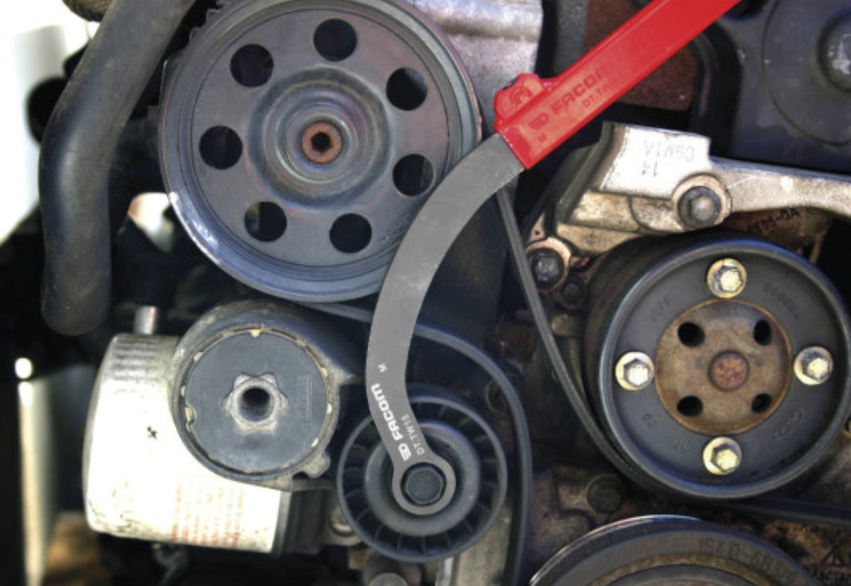 New FACOM Belt-tensioner nut wrenches, 5 pc set, 13 - 19 mm Wrenches + Handle