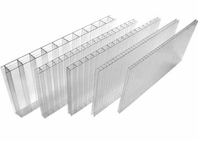 Twin Wall Polycarbonate Panel 4'x8', 3'x8',4'x12', 3'x12',4'x16 - 8,10,14 mm