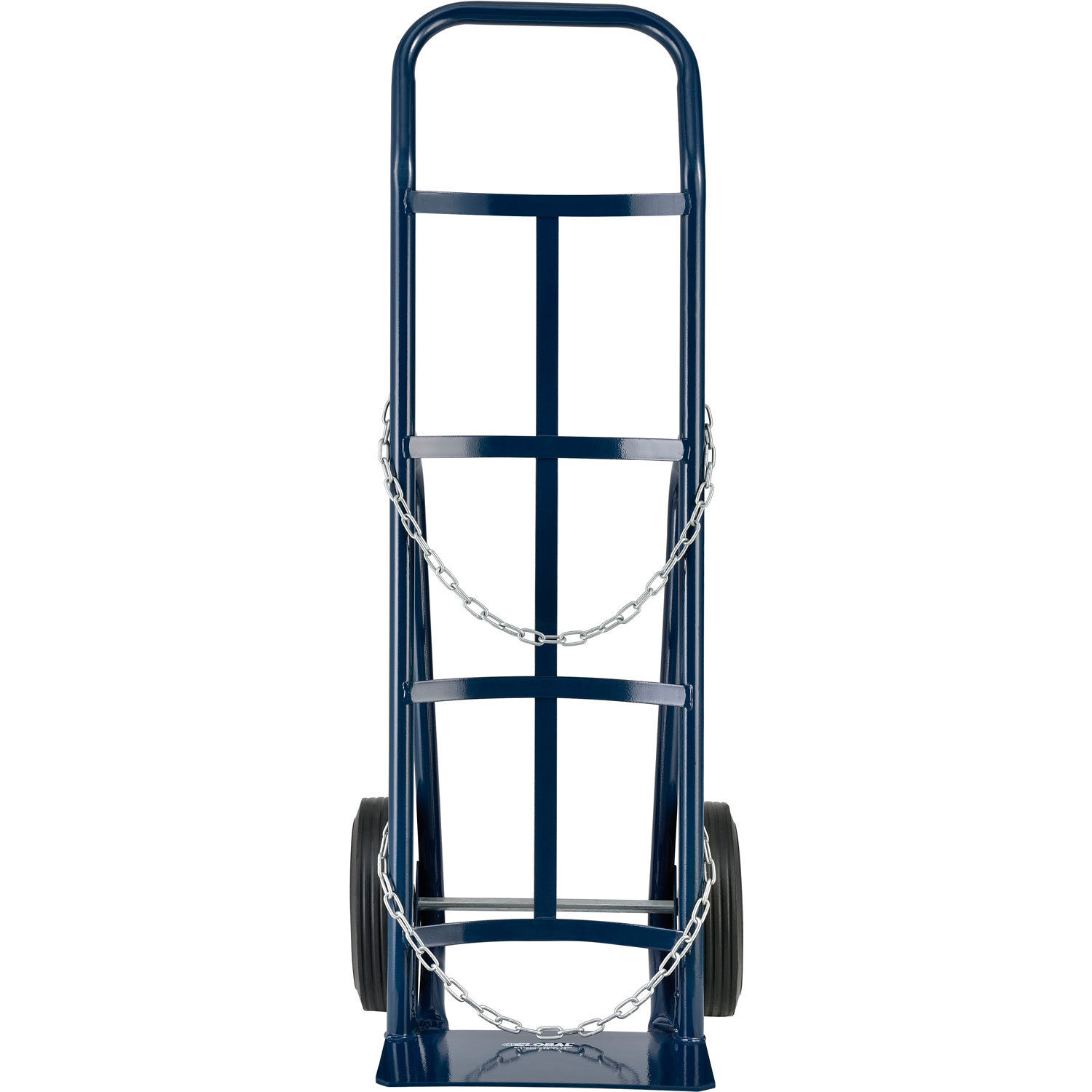 Single Cylinder Hand Truck with Curved Handle 10" Semi-Pneumatic Wheels 800 Lb.