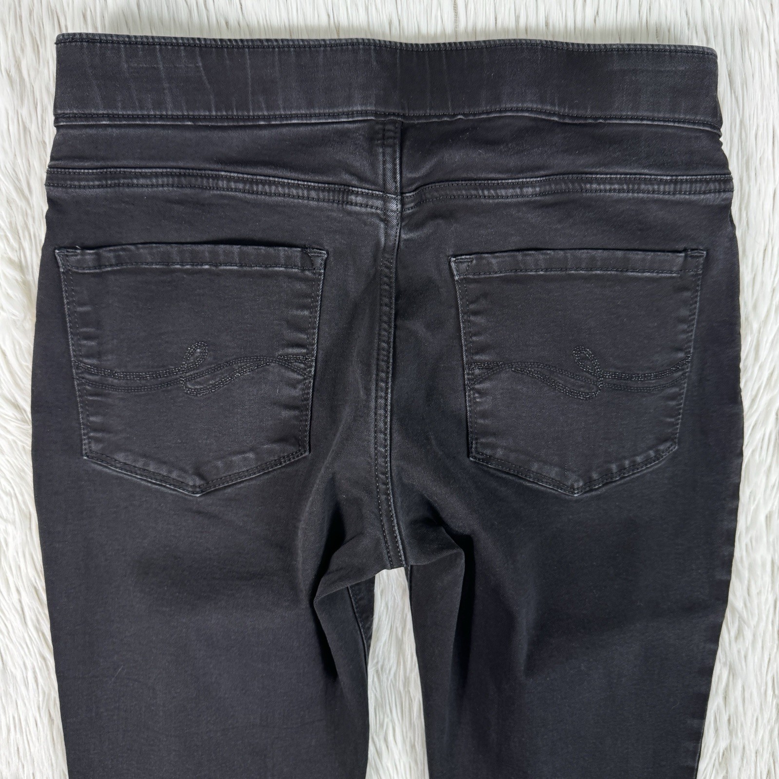 Lee Modern Series Black Mid-Rise Dream Legging Denim Jeans Women's Size 8M