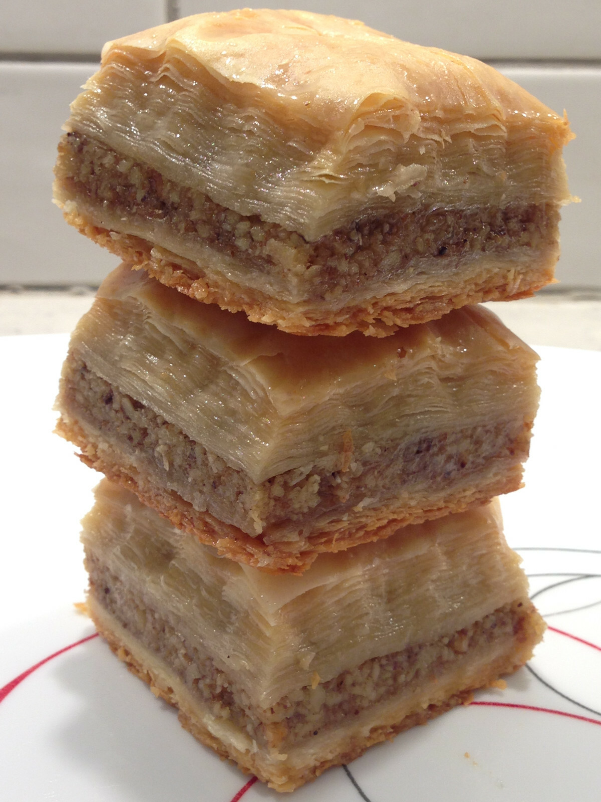 Organic Large Baklava with Walnut & Bee Honey! Unique Quality 5LB 24 big Pieces