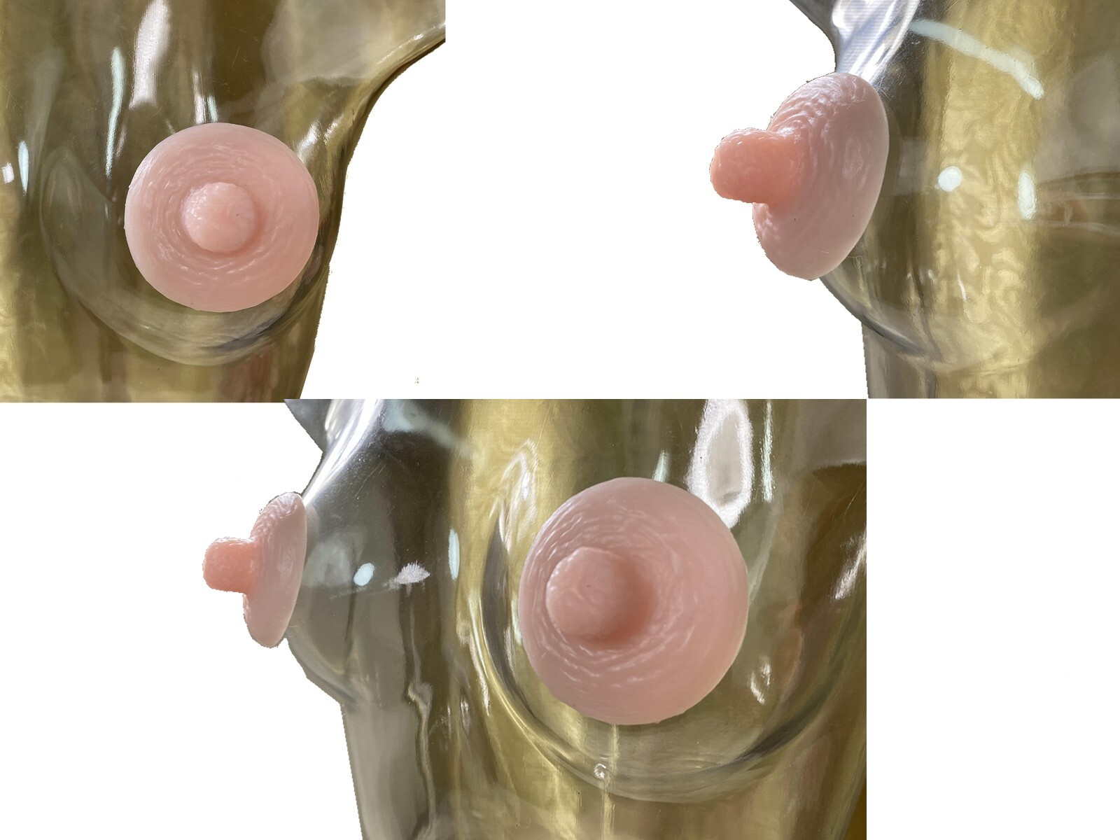 BIMEI Adhesive Silicone Nipple Reusable for BreastForm Drag Queen Transgender,#9