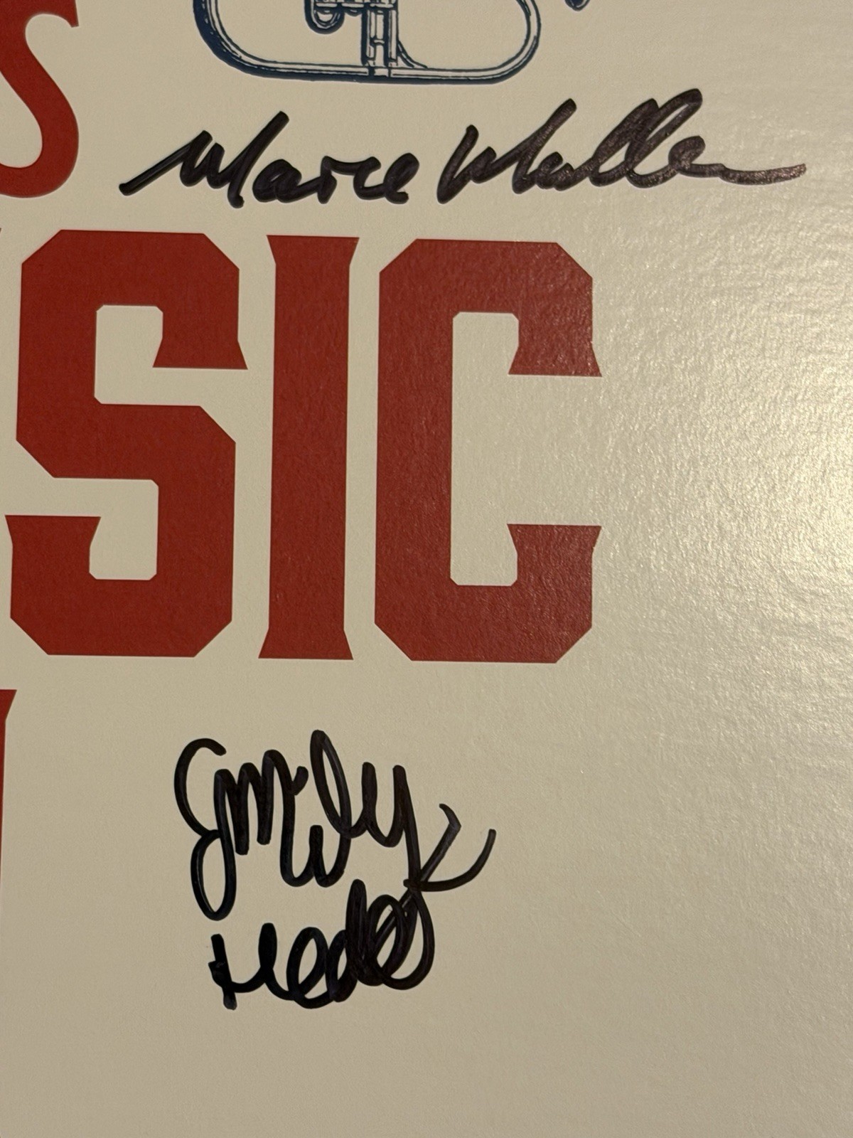 The Music Man Broadway Poster Signed By Hugh Jackman Sutton Foster And Cast