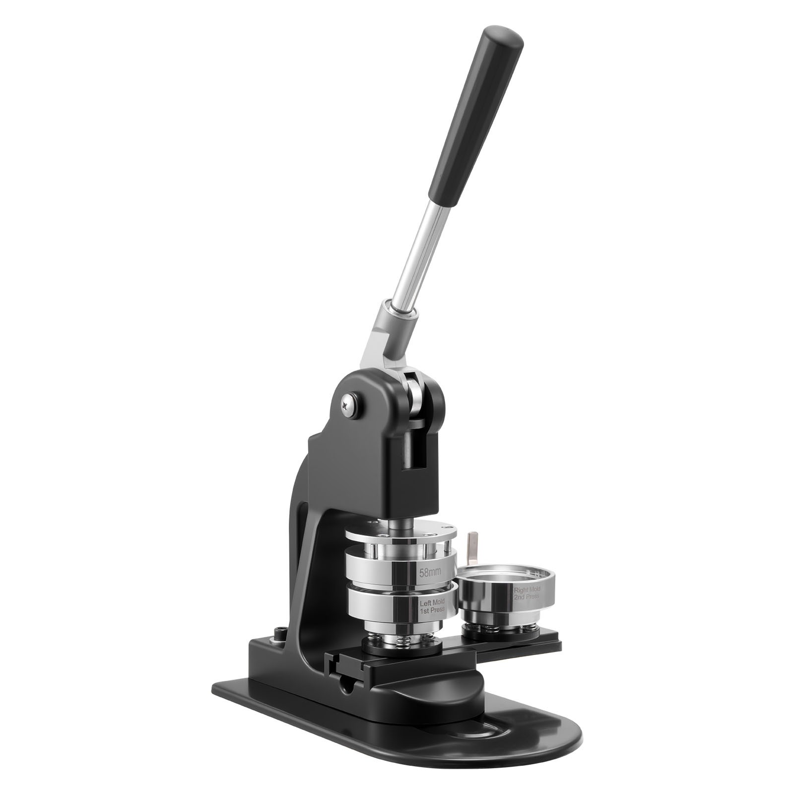 Uimoso Button Maker Machine with 2.25 in Mold and 500 Button Components, Black