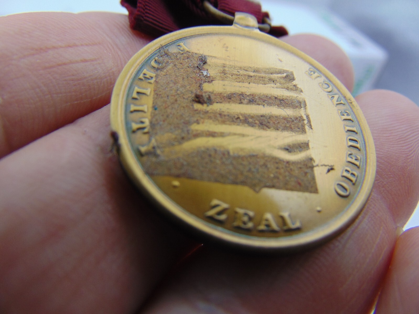 U.S. Navy Constitution Fidelity Zeal Obedience Medal Military no Date or Name