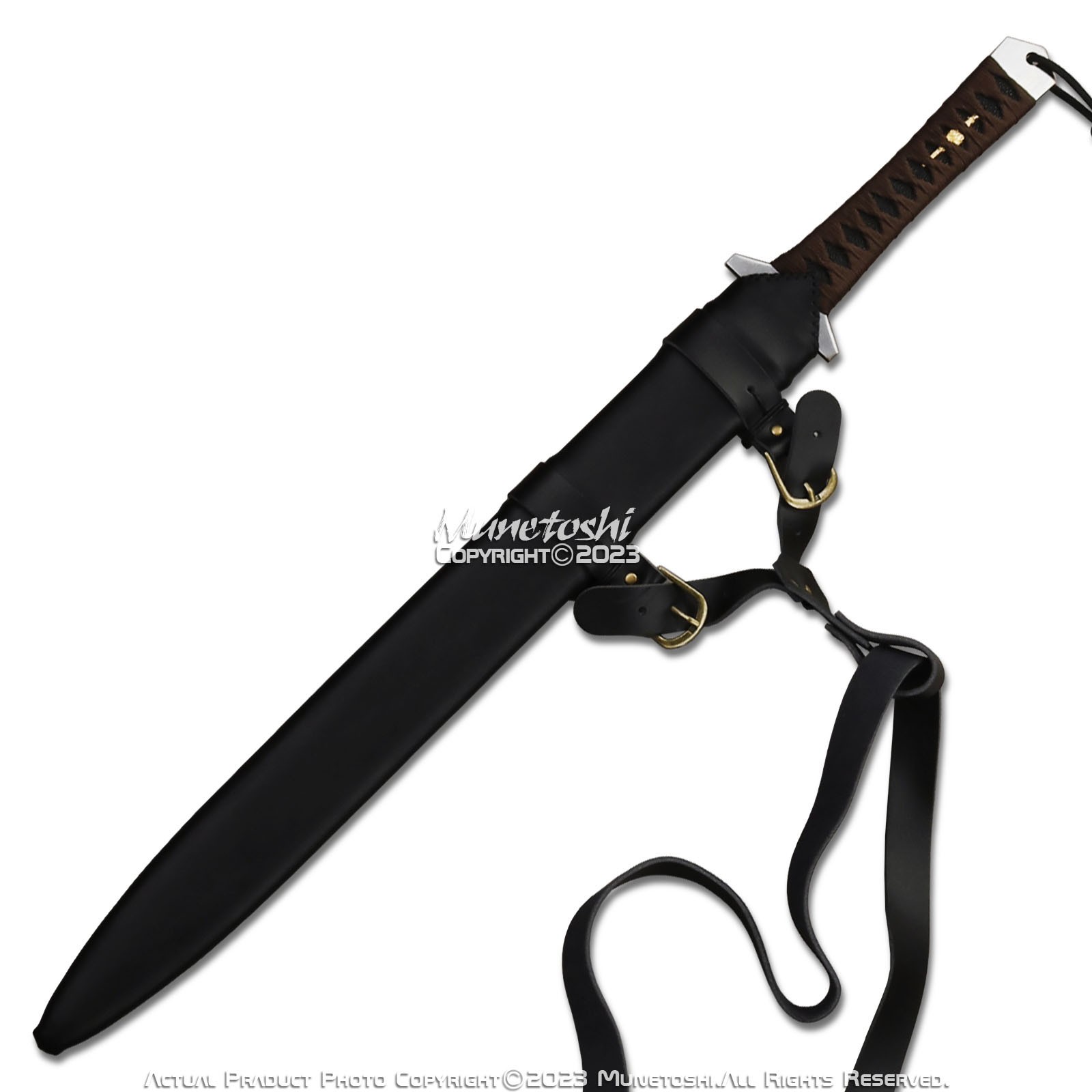 34” Functional Sword Gladius Spartan Machete 1060 Carbon Steel Sharp Full Tang