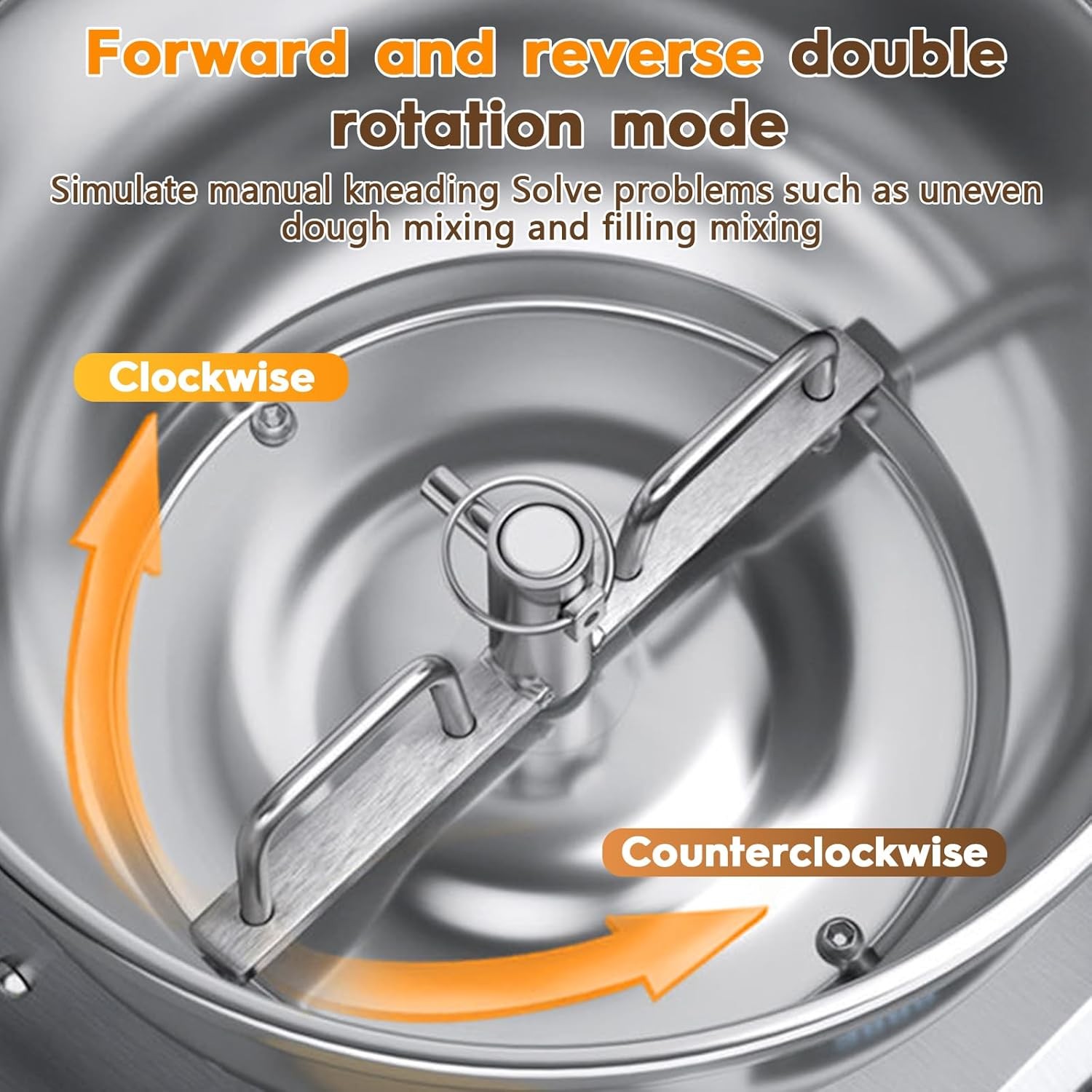 Commercial Electric Food Mixer Stand 8KG Dough Flour Mixer Machine Dual Rotation