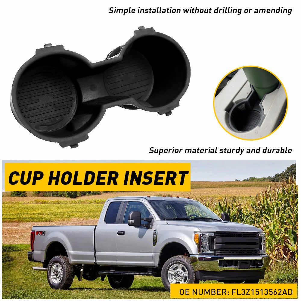 For 2017-2022 Ford F250 F350 F450 SD F550 Center Console Cup Holder Armrest Pad