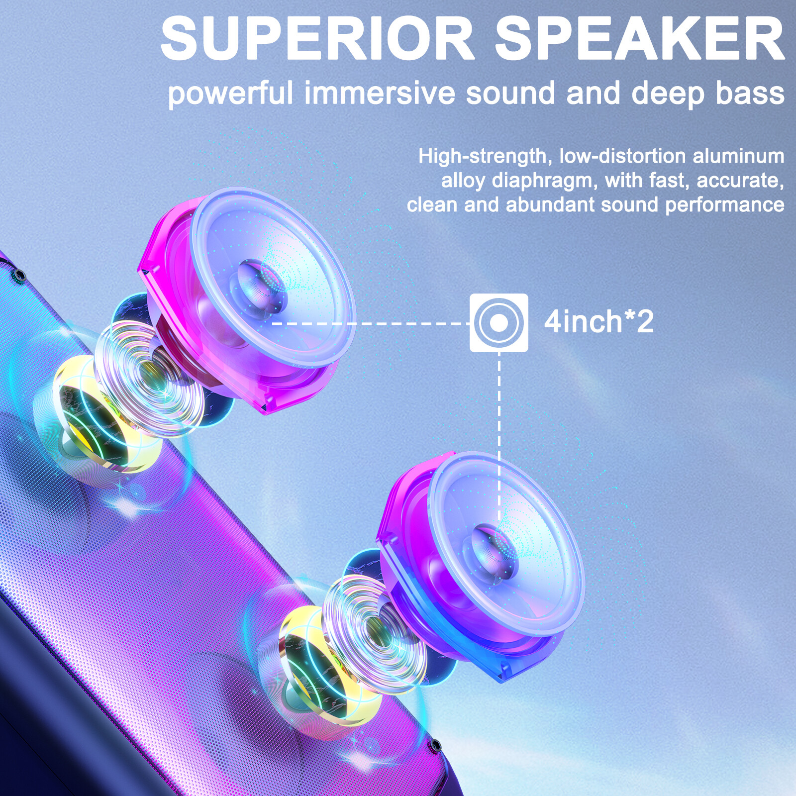 JYX Party Karaoke Machine,Powerful Bluetooth Speaker,For Wedding/Party/Birthday