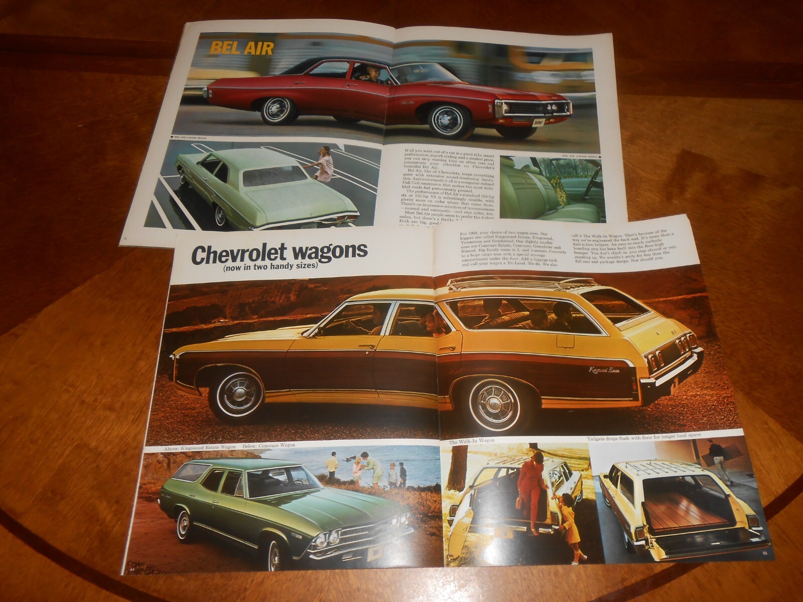 1969 CHEVROLET IMPALA CAPRICE BELAIR BISCAYNE 28 p. CATALOG + FULL-LINE BROCHURE