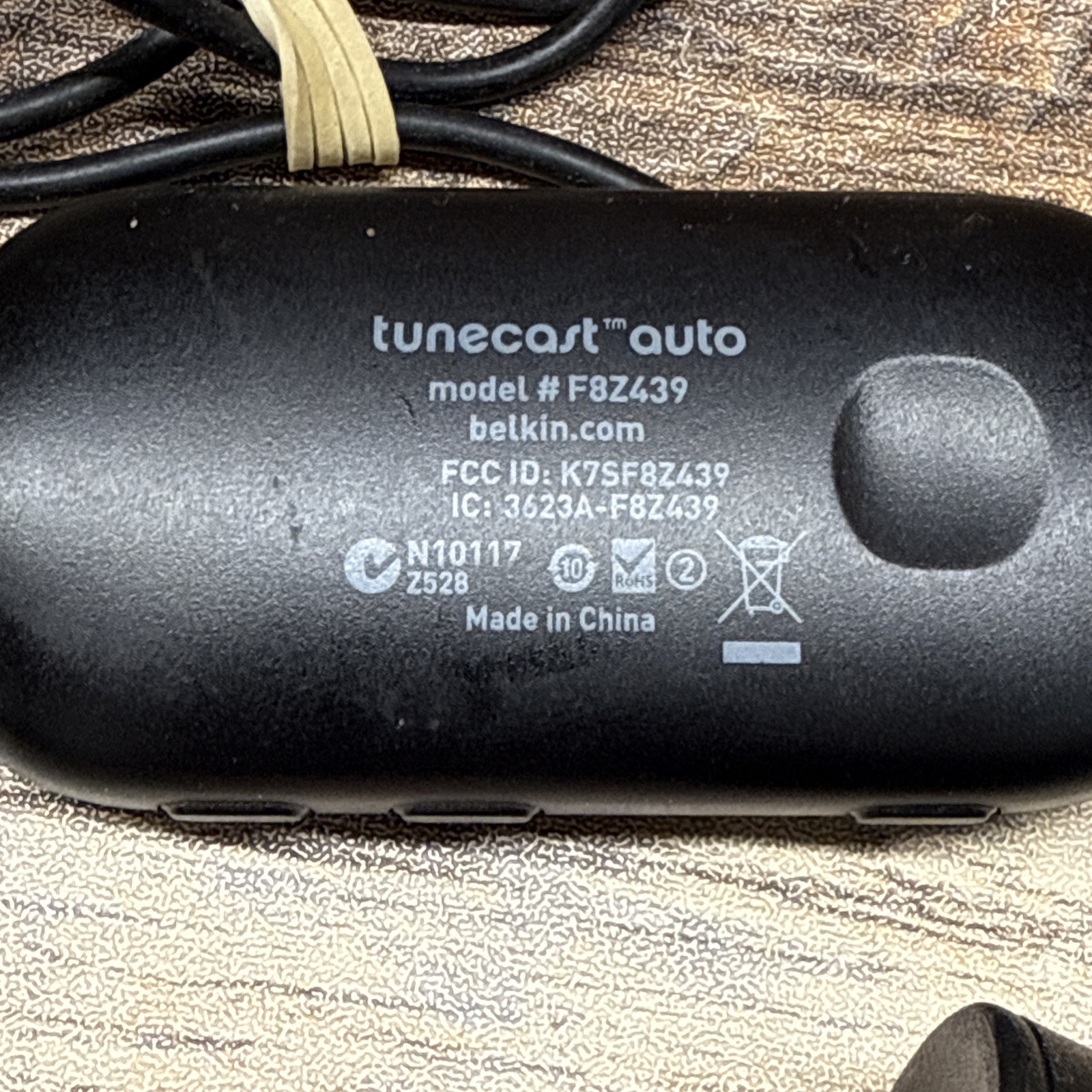 Belkin Tunecast Auto FM Transmitter 3.5mm Plug & USB Charging Port F8Z439