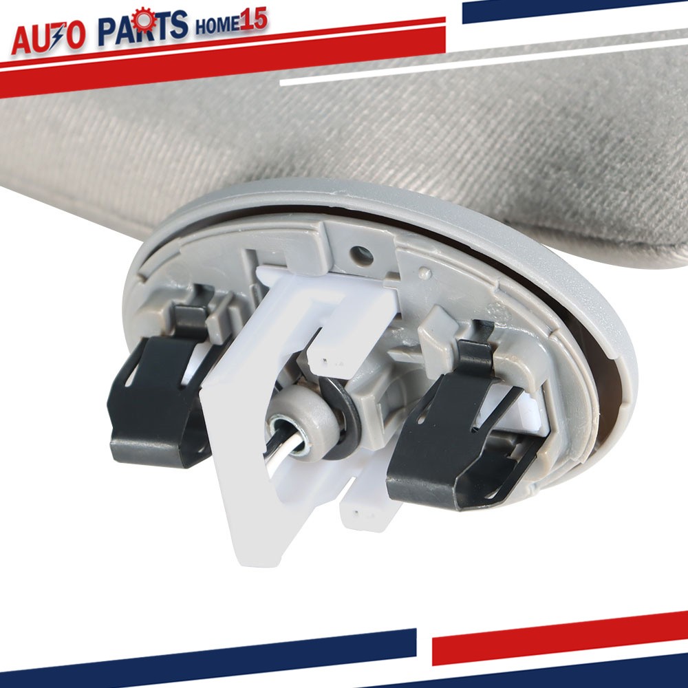 Driver Left Side Sun Visor For Toyota Camry 2007-2011 With Mirror & Light Gray