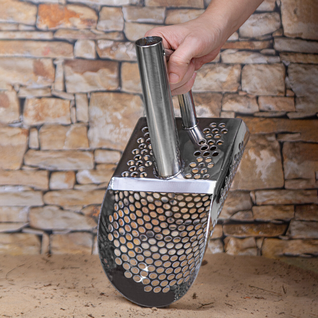 CKG Sand Scoop Metal Detecting Beach Scoops Shovel Stainless Steel 1.5mm Digging