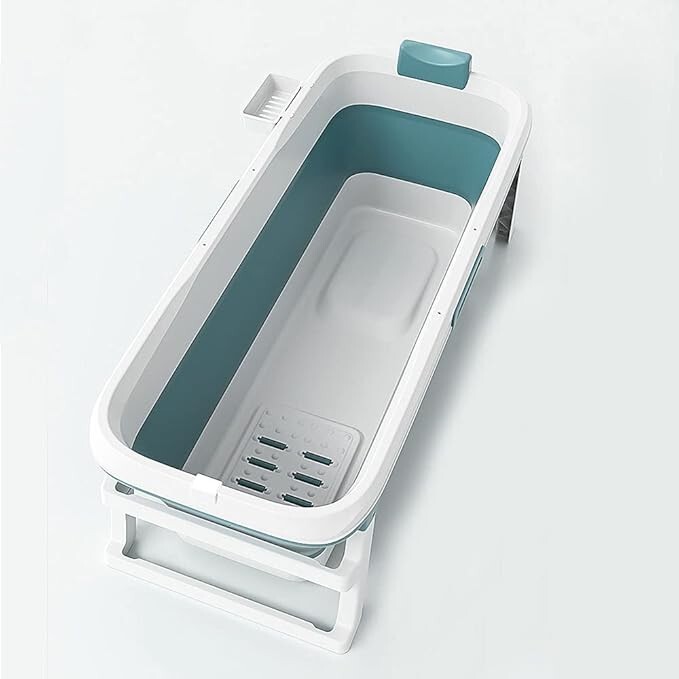 OPEN BOX|Foldable Bathtub Portable Soaking Bath Tub for Adult,Ideal for Hot/Ice