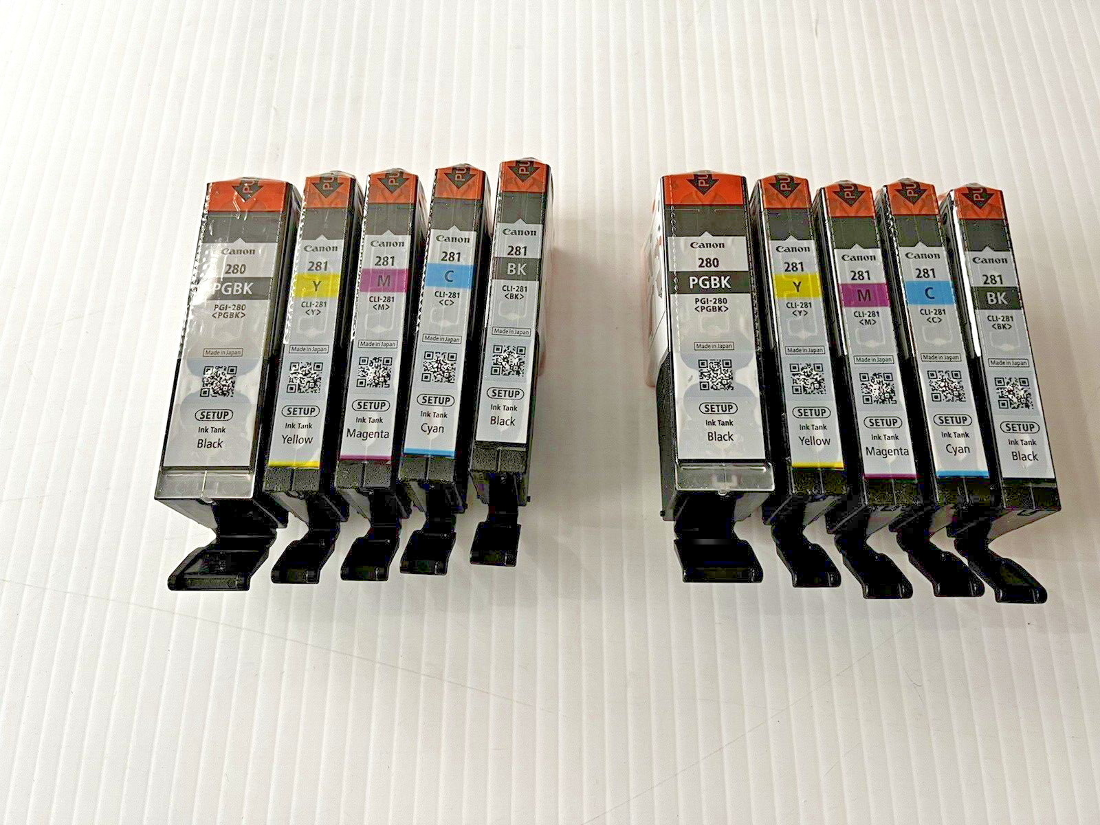 Canon 280 281 Ink Cartridge PGI280 CLI281 CMYK 2 SETS (10) NEW OEM Sealed Setup