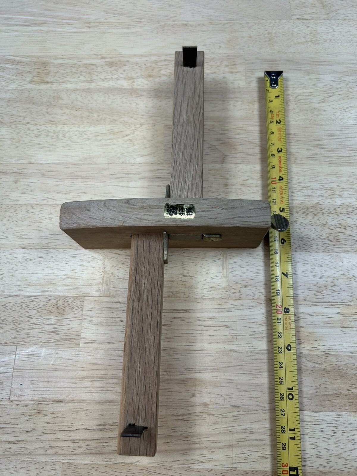 Japanese Marking Gauge (Kebiki). Japanese White Oak. New Old Stock.