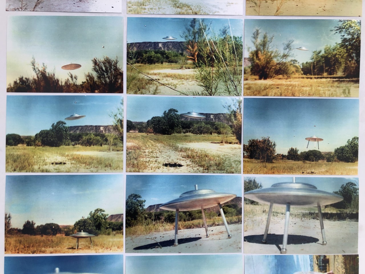 Rare Complete PAUL VILLA UFO NM Contactee Flying Saucer Full 74 Photo Set Lot!