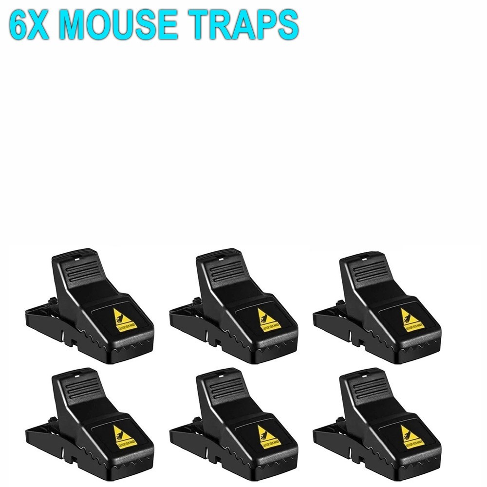 6~12X Pack Mouse Traps Rat Mice Killer Snap Trap Power Rodent Heavy Duty Pest