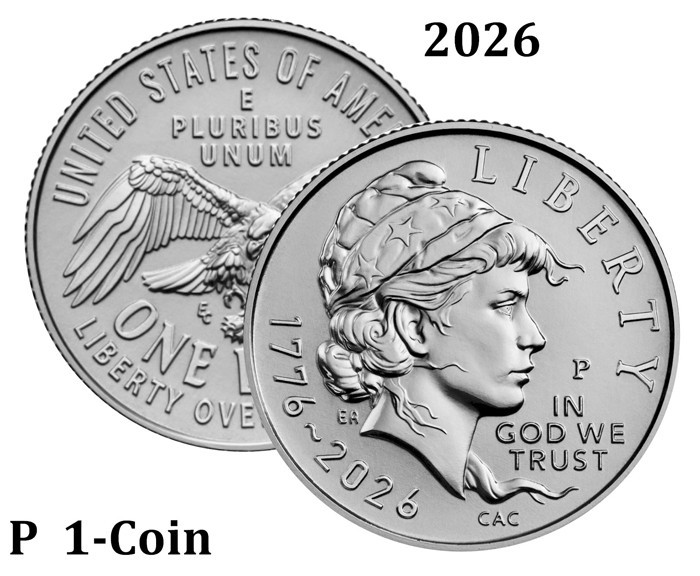 2026 P Emerging Liberty SemiQ Dime 10¢ "BU"  1-Coin