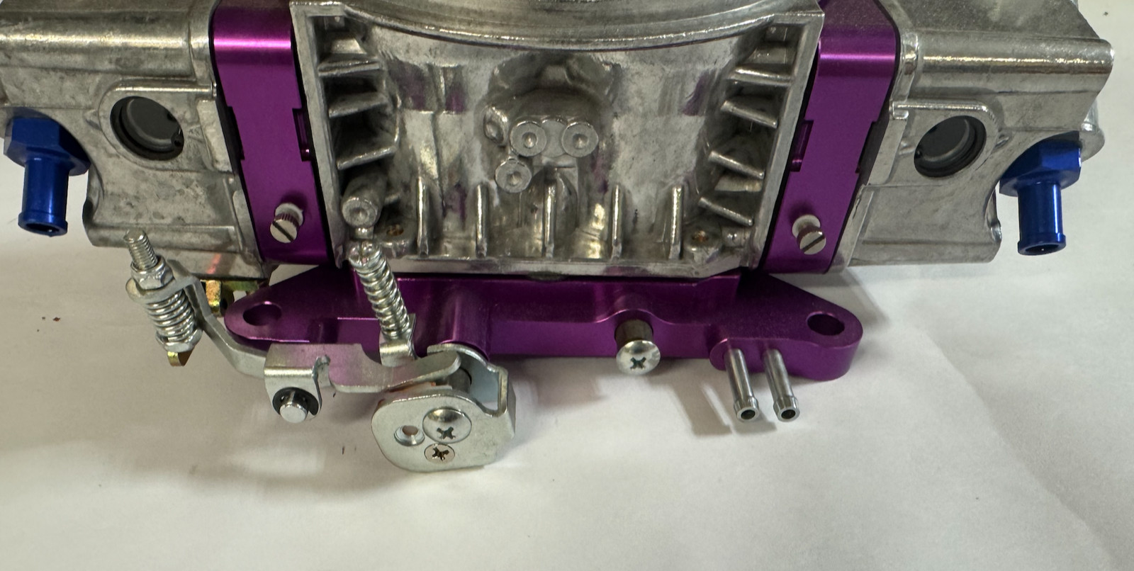 850 Carb Holley Style 850HP 4 Barrel Double Pump Pumper Carburetor PURPLE SATIN