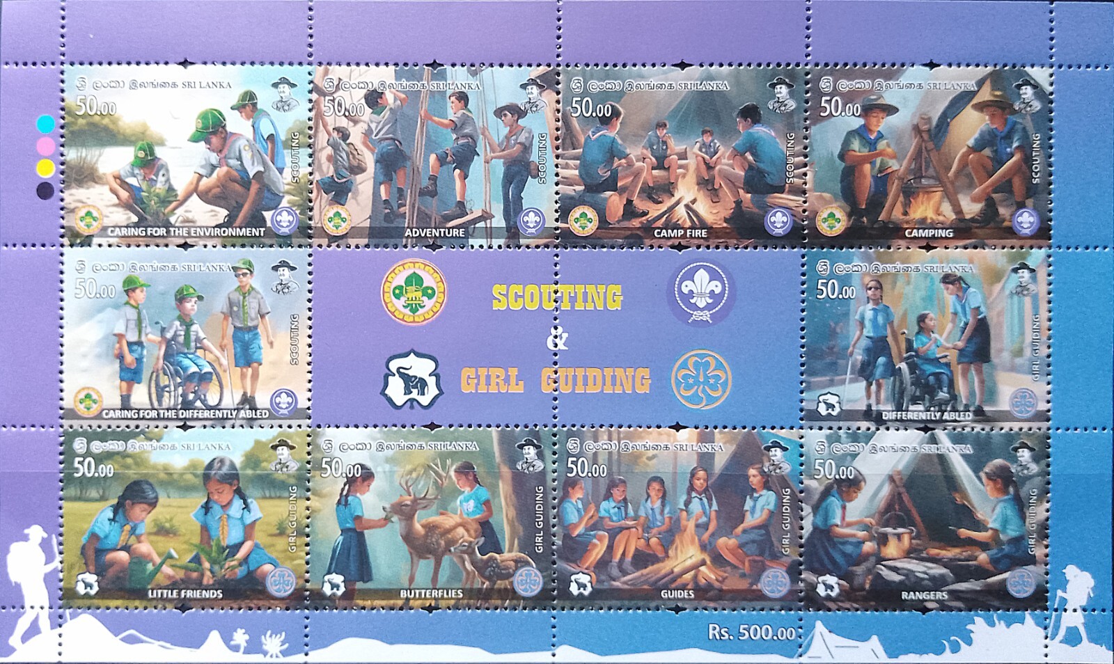 Sri Lanka Stamps Collection 2024 Year Pack Ceylon 45 Stamps (24 Individual,3MS)