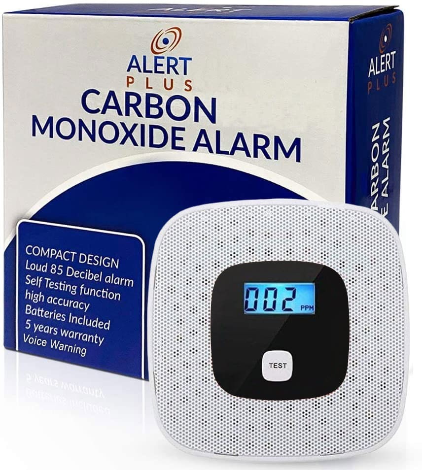 3 Pack Carbon Monoxide Alarm Detector Voice Warning 10 Year Life Battery Power