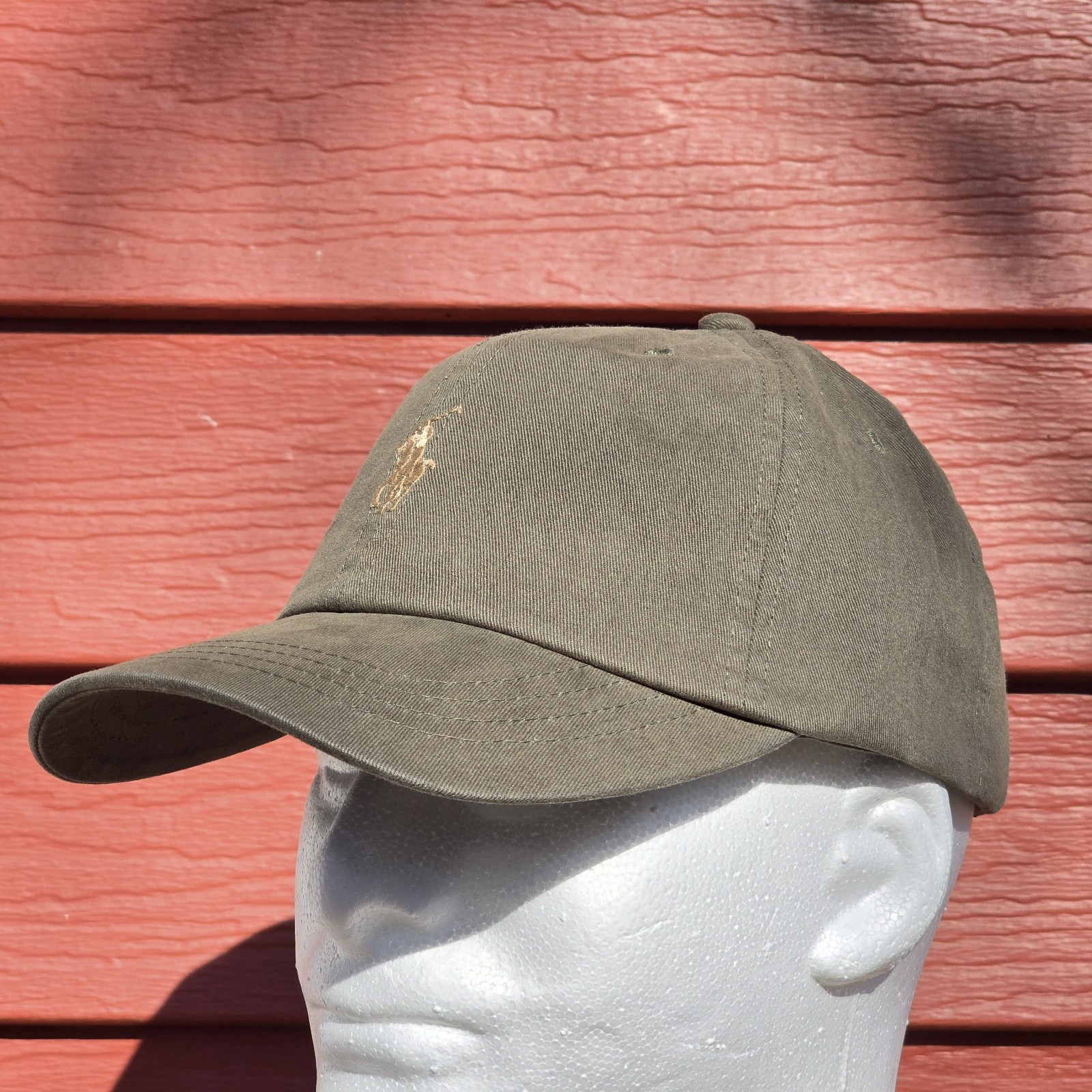 Polo Ralph Lauren Men's One Size Cotton Chino Adjustable Ball Cap Olive Green