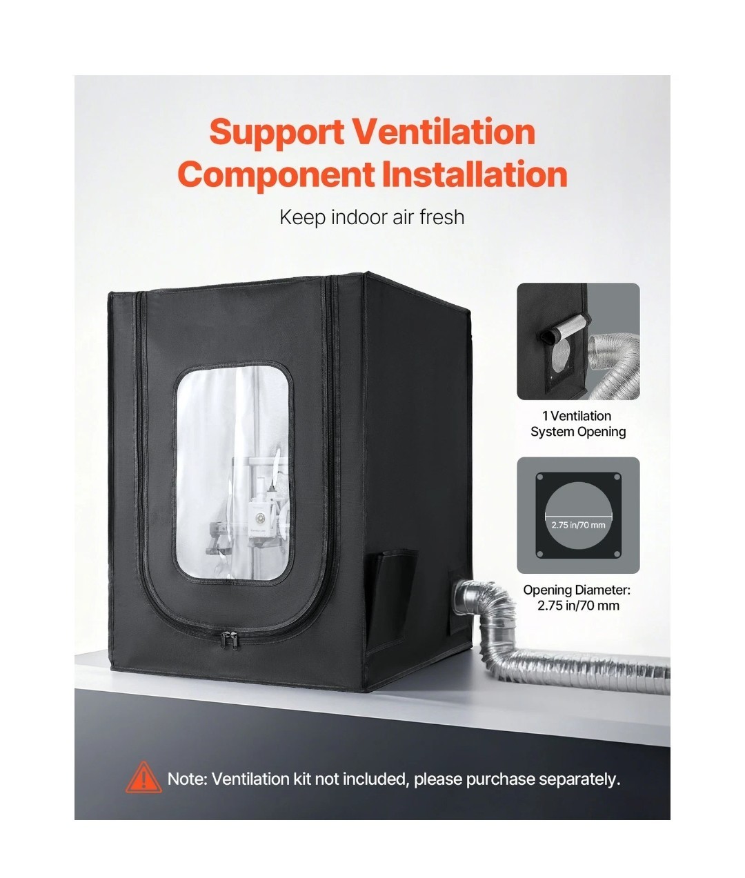 Uimoso 3D Printer Enclosure LED for Compatible Creality/ELEGOO/Anycubic Models
