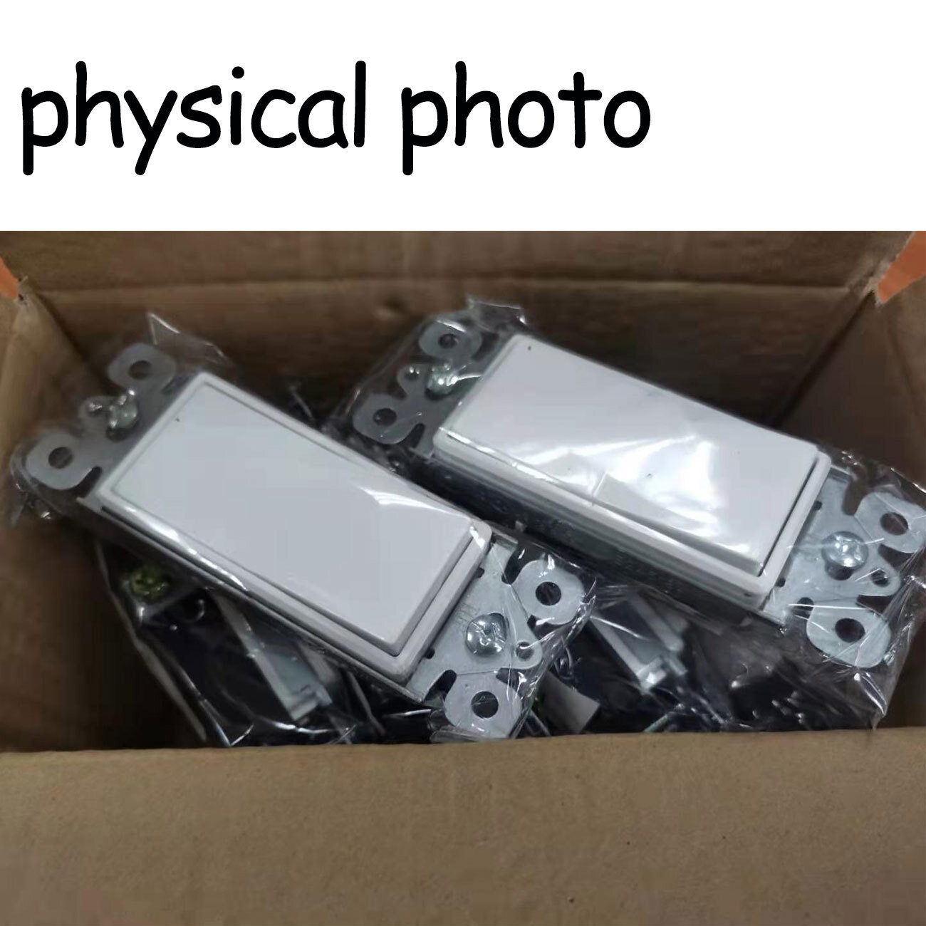 100 Pack 15A Decora Rocker Single-Pole Light Switch Wall Residential Grade Home