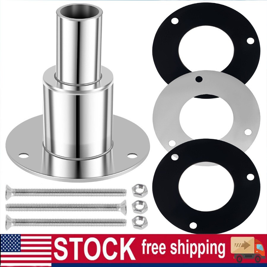 Thru Hull Exhaust Fitting, 24mm Stainless Steel 316, for Diesel Parking Heaters